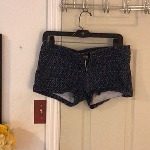 Short blue & white shorts